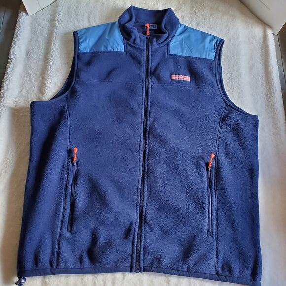Mens Vineyard Vines Fleece Vest Jacket - Picture 1 of 7
